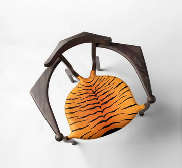 TIGER ART GAULINO - Ash chair with armrests and integrated cushion by BD Barcelona Design - view 3